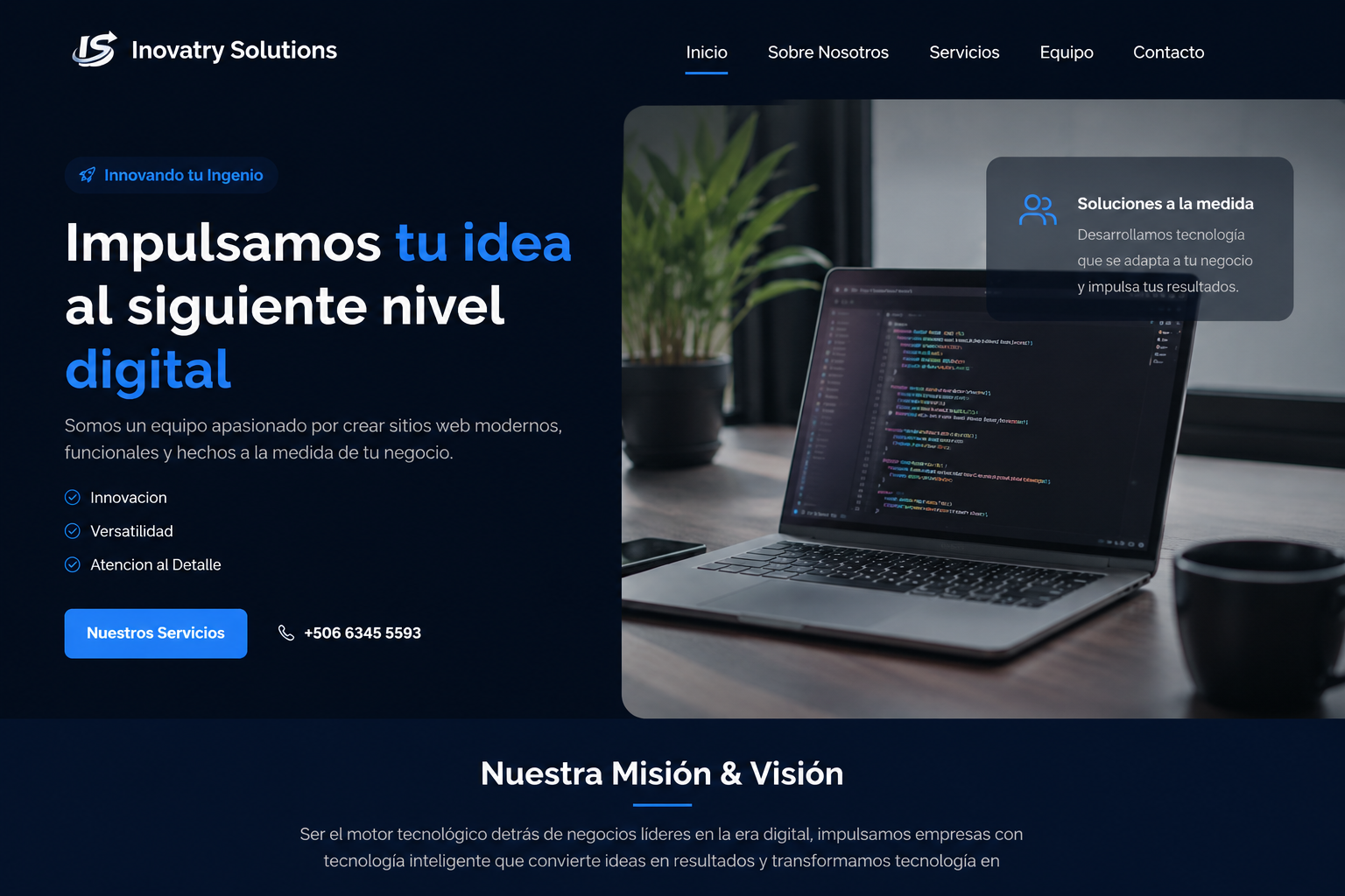 Captura del caso Inovatry Solutions